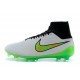 Chaussures Football Magista Obra FG - Terrain Sec - Blanc Vert Noir