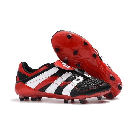 Chaussures de Football Adidas Predator Accelerator Electricity FG Noir Blanc Rouge