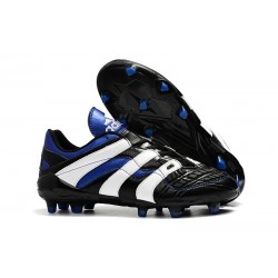 Chaussures de Football Adidas Predator Accelerator Electricity FG Noir Blanc Bleu