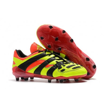 Chaussures de Football Adidas Predator Accelerator Electricity FG Jaune Rouge Noir