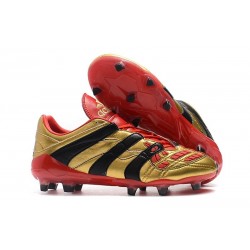Chaussures de Football Adidas Predator Accelerator Electricity FG Or Rouge Noir