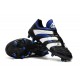 Chaussures de Football Adidas Predator Accelerator Electricity FG Noir Blanc Bleu