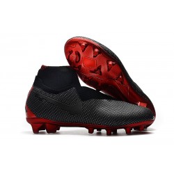 Nouvelles Chaussures de Football Nike Phantom VSN Elite DF FG Jordan X PSG Noir Rouge