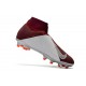 Nouvelles Chaussures de Football Nike Phantom VSN Elite DF FG Vin Rouge Argent