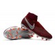 Nouvelles Chaussures de Football Nike Phantom VSN Elite DF FG Vin Rouge Argent