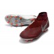 Nouvelles Chaussures de Football Nike Phantom VSN Elite DF FG Vin Rouge Argent