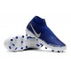 Nouvelles Chaussures de Football Nike Phantom VSN Elite DF FG Noir Argent Bleu Racer