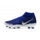 Nouvelles Chaussures de Football Nike Phantom VSN Elite DF FG Noir Argent Bleu Racer