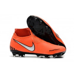 Nouvelles Chaussures de Football Nike Phantom VSN Elite DF FG Rouge Noir Blanc