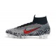 Crampons De Football Nike Mercurial Superfly VI 360 Elite FG Hommes - Neymar Noir Blanc Rouge