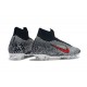 Crampons De Football Nike Mercurial Superfly VI 360 Elite FG Hommes - Neymar Noir Blanc Rouge