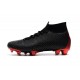 Crampons De Football Nike Mercurial Superfly VI 360 Elite FG Hommes - Nike x Jordan Noir Rouge