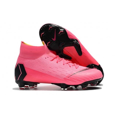 Crampons De Football Nike Mercurial Superfly VI 360 Elite FG Hommes - Rose Noir