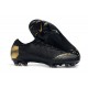 Nouveau Crampons de Football Nike Mercurial Vapor XII Elite FG Or Noir