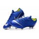 Crampons de Foot Nike Mercurial Vapor XII Elite FG pour Hommes Noir Argent Bleu Racer