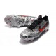 Crampons de Foot Nike Mercurial Vapor XII Elite FG pour Hommes Neymar Noir Blanc Rouge