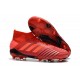 Nouveau Chaussures De Football Adidas Predator 19.1 FG Rouge Solaire Noir