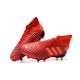 Nouveau Chaussures De Football Adidas Predator 19.1 FG Rouge Solaire Noir