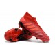 Nouveau Chaussures De Football Adidas Predator 19.1 FG Rouge Solaire Noir