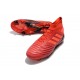 Nouveau Chaussures De Football Adidas Predator 19.1 FG Rouge Solaire Noir