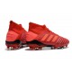 Nouveau Chaussures De Football Adidas Predator 19.1 FG Rouge Solaire Noir