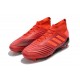 Nouveau Chaussures De Football Adidas Predator 19.1 FG Rouge Solaire Noir