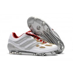 Nouveau Chaussures De Football Adidas Predator Precision FG Gris Or Rouge