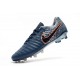 Nouveau Chaussures de Football - Nike Tiempo Legend VII FG Bleu Noir