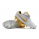 Nouveau Chaussures Football Nike Tiempo Legend VII 10R Elite FG Blanc Or