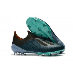 Nouvelles Crampons Foot Pour Hommes - Adidas X 18+ FG Bleu Noir