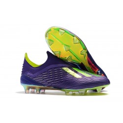 Nouvelles Crampons Foot Pour Hommes - Adidas X 18+ FG Violet Vert