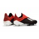 Nouvelles Crampons Foot Pour Hommes - Adidas X 18+ FG Noir Rouge Blanc