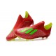 Nouveau Chaussures de Football adidas X 18+ FG Rouge Vert