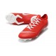 Crampons de Foot 2019 Nike Mercurial Vapor XII Elite FG Rouge Blanc