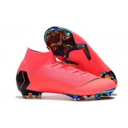 Crampons De Football Nike Mercurial Superfly VI 360 Elite FG Hommes - Rose Noir 