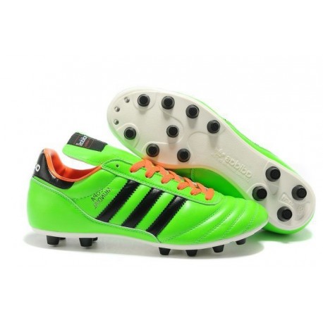 Nouveau Chaussures Football Copa Mundial Vert Orange Noir