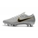 Crampons de Foot Nike Mercurial Vapor XII Elite FG pour Hommes Argent Noir