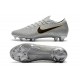 Crampons de Foot Nike Mercurial Vapor XII Elite FG pour Hommes Argent Noir
