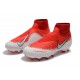 Nouvelles Chaussures de Football Nike Phantom VSN Elite DF FG Rouge Blanc Argent 