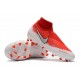 Nouvelles Chaussures de Football Nike Phantom VSN Elite DF FG Rouge Blanc Argent 